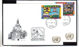 WIT403 UNO WIEN 1999  MICHL 300/01  Auf 2 STÜCK WEISSE KARTEN - White Cards - Andere & Zonder Classificatie