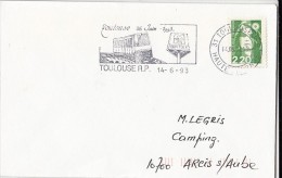 TRAM, TRAMWAY, TOULOUSE FLAMME ON COVER, MARIANNE STAMP, 1993, FRANCE - Tram