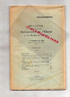 86 -  POITIERS- BULLETIN SOCIETE ANTIQUAIRES DE L'OUEST- 1962- PIERRE LEFRANC-FRANCOIS VILLARD-RENE CROZET-H. ELBERN - Poitou-Charentes