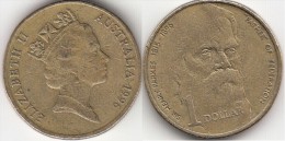 AUSTRALIA 1 Dollar 1996 (Sir Henry Parks) KM#310 - Used - Dollar