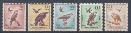 TURCHIA TURKEY - 1967 BIRDS UCCELLI RAPACI A52/A56 MNH - Unused Stamps