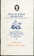 England 1920´s. PHYLLIS Earle Catalogo Y Lista De Precios. 6 Scan. See Description. - Catalogues