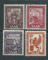 Sarre Occupation Française N° 255 / 58 XX Industries Et Paysages, Les 4 Valeurs Sans Charnière SinonTB - Unused Stamps