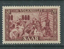 Sarre Occupation Française N° 282 XX Au Profit Des Oeuvres Populaires : 50 F. + 20 F. Lilas Sans Charnière SinonTB - Unused Stamps