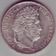 5 Francs. Louis Philippe I. 1837 W. SUPERBE  - - 5 Francs