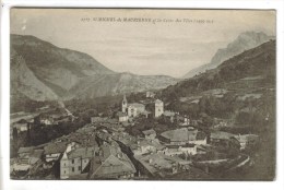 CPSM SAINT MICHEL DE MAURIENNE (Savoie) - 711 M Vue Générale Et La Croix Des Têtes 2499 M - Saint Michel De Maurienne