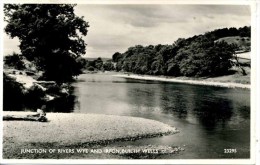 POWYS - BUILTH WELLS -  JUNCTION OF RIVERS WYE AND IRFON RP Pow52 - Radnorshire