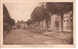 CRECY EN PONTHIEU - RUE DE LA POSTE - CARTE POSTALE DE 1934 - Crecy En Ponthieu