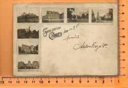 COBURG: Gruss, Litho Multi Vues, - Coburg