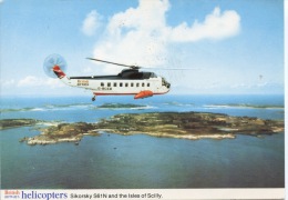 British Airway Hélicopters Sikorski S61N And The Isles Of Scilly - Penzance 3871 - G-BCEB - Helicopters