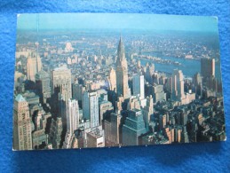 Looking Northeast From Empire State Building Observatory. Manhattan Post Card Pub. Co. MP142. Voyage 1959 - Panoramic Views