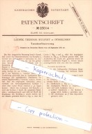 Original Patent - Ludwig Theodor Wulfert In Düsseldorf , 1882 , Taschenfeuerzeug , Feuerzeug !!! - Other & Unclassified