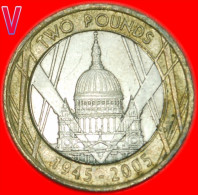 * VICTORY★GREAT BRITAIN★ 2 POUNDS 1945-2005!  LOW START★ NO RESERVE! - 2 Pounds