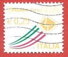 ITALIA REPUBBLICA USATO  - 2013 - Posta Italiana - Serie Ordinaria - € 0,25 - S. 3182A - 2011-20: Used