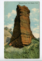 OE2/  1910 Monument Rock Echo Canyon Utah, Gorham Kansas Postmark To Larned Kansas - Monument Valley