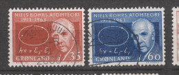 Yvert 53 - 54 Oblitéré Atome - Used Stamps
