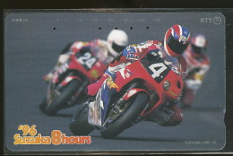 Moto Course Suzuka 8 Heures 1996 Télécarte Japon Moto Racing Suzuka Hours 1996 Phonecard Japan - Motos