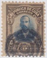 1910-46. CUBA. REPUBLICA. Ed.189. USED. 10c JOSE MAYIA RODRIGUEZ. MARCA GEOMETRICA FANCY. - Nuovi