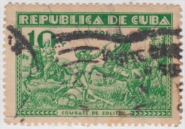 1933-1. CUBA. REPUBLICA. 1933. Ed.269. INVASION. 10c. COMBATE DE COLISEO. MARCA: VISITE CARDENAS Y SU PLAYA DE VARADERO. - Nuovi