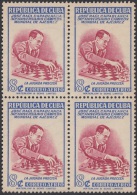 1951-120. CUBA. REPUBLICA. 1951. Ed.461. 8c. JOSE R. CAPABLANCA. AJEDREZ. CHESS. BLOCK 4. MNH - Ungebraucht