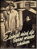 Das Neue Film-Programm Von Ca. 1953  -  "Einmal Wird Die Sonne Wieder Scheinen"  -  Mit Bing Grosby , Claude Dauphin - Magazines