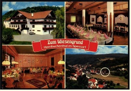 Heimbuchenthal  / Spessart  - Hotel , Restaurant , Cafe "Zum Wiesengrund"  -  Ansichtskarte Ca.1983    (4055) - Aschaffenburg