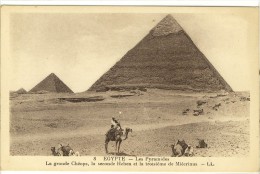 Carte Postale Ancienne Egypte -  Les Pyramides. Chéops, Hehen Et Miécrinus - Pirámides