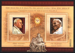 HUNGARY 2014 PEOPLE The Canonization Of POPE JOHN PAUL II  - Fine S/S MNH - Ungebraucht