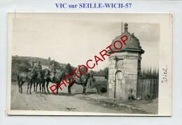 VIC SUR SEILLE-WICH-Fontaine-CARTE PHOTO Allemande-Guerre 14-18-1 WK-FRANCE-57- - Vic Sur Seille