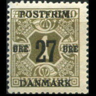 DENMARK 1918 - Scott# 138 Numeral Surch. 27o MNH (XA347) - Nuovi