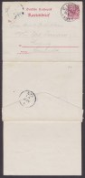 Deutsche Reichspost Postal Stationery Ganzsache Entier 10 Pf. Adler Eagle Kartenbrief LIPZG Lindenau 1901 - Other & Unclassified