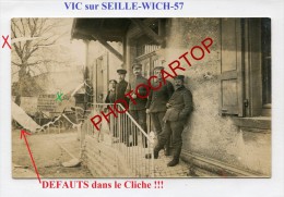 VIC SUR SEILLE-WICH-CARTE PHOTO Allemande-Guerre 14-18-1 WK-FRANCE-57- - Vic Sur Seille