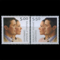 GREENLAND 2004 - Scott# 429-30 Royal Wedding Set Of 2 MNH (XW395) - Nuevos