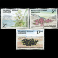 GREENLAND 2004 - Scott# 431-3 Edible Plants Set Of 3 MNH (XW397) - Nuovi