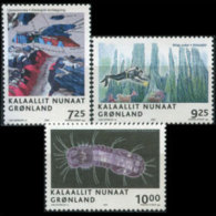 GREENLAND 2005 - Scott# 456-8 Science Set Of 3 MNH (XW403) - Ongebruikt