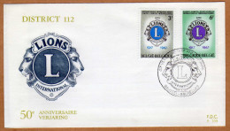 Enveloppe Cover Brief FDC 203 1404 1405 Lions District 112 - 1961-1970