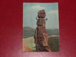 1963 Sächsische Schweiz Basteibrücke Mit Lilienstein Bad Schandau Sachsen Gebraucht Used Germany Postkarte Postcard - Bad Schandau