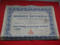 FRANCAISE DES MEMBRES ARTIFICIELS  (1920) - Other & Unclassified