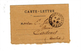 CARTE LETTRE DU 04/10/1917 - WW1