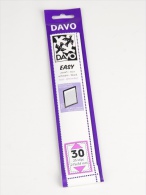 DAVO EASY BLACK NOIR ZWART STROKEN MOUNTS Z30 (215 X 34) 25 STK/PCS - Transparante Hoezen