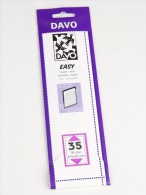 DAVO EASY BLACK NOIR ZWART STROKEN MOUNTS Z35 (215 X 39) 18 STK/PCS - Enveloppes Transparentes