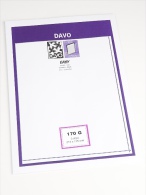 DAVO EASY BLACK NOIR ZWART STROKEN MOUNTS Z170G (215 X 175) 5 STK/PCS - Enveloppes Transparentes