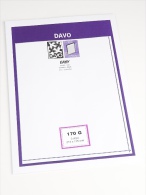 DAVO EASY BLACK NOIR ZWART STROKEN MOUNTS Z170G (215 X 175) 5 STK/PCS - Clear Sleeves