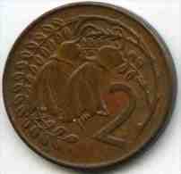Nouvelle Zélande New Zealand 2 Cents 1971 KM 32.1 - Nieuw-Zeeland