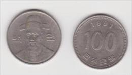 COREA DEL SUD  100 WON  1991 - Korea, South
