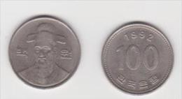 COREA DEL SUD  100 WON  1992 - Coreal Del Sur