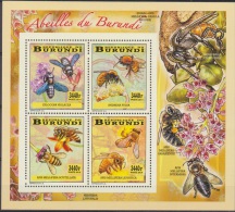 Burundi Bees -Abeilles-Bijtjes 2014 - Sheet Collective MNH - Nuevos