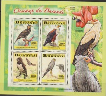 Burundi Birds Of Prey -Rapaces-Roofvogels 2014 Sheet Collective MNH - Ungebraucht