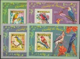 Burundi Songbirds-Oiseaux Chanteurs-Zangvogels 2014 - 4 Sheets MNH - Ungebraucht