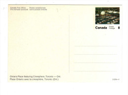 ENTIER POSTAUX  PLACE ONTARIO AVEC LA CINESPHERE , TORONTO - 1953-.... Elizabeth II